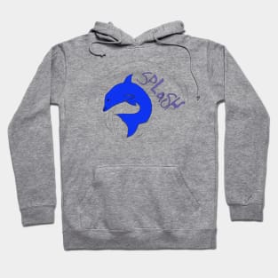 loves dolphin diving - By Love- 8 years old Hoodie